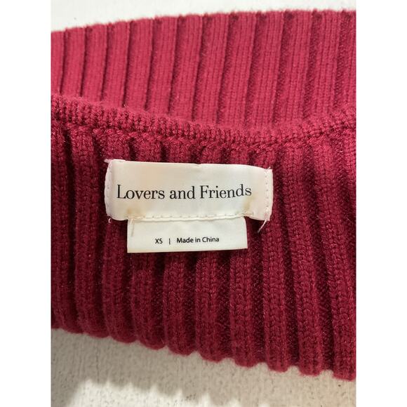 Lovers And Friends 'Michelle' Red Viscose Knit Shrug Size XS - Picture 4 of 5